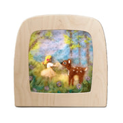 Toverplaat Girl With Little Deer