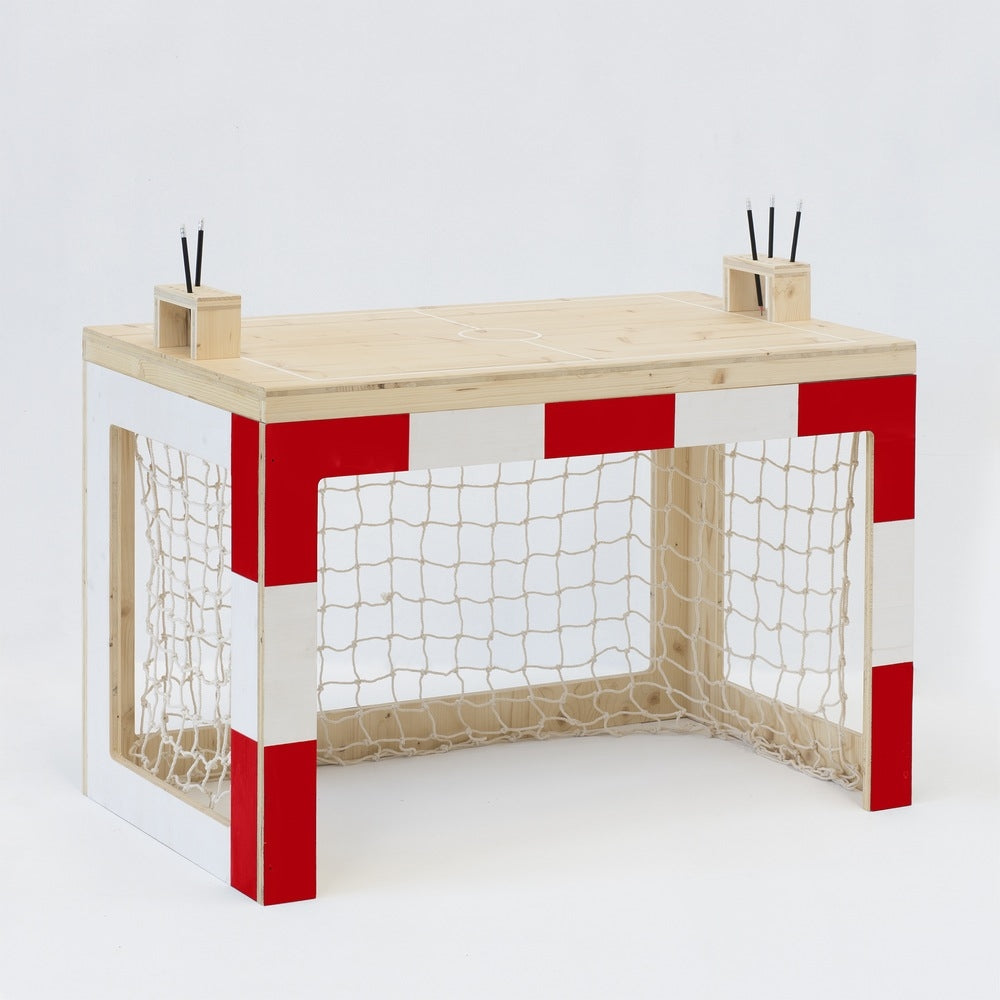 Jan Table Natural Red White